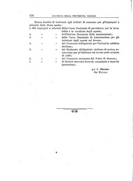 Rassegna della previdenza sociale assicurazioni e legislazione sociale, infortuni e igiene del lavoro