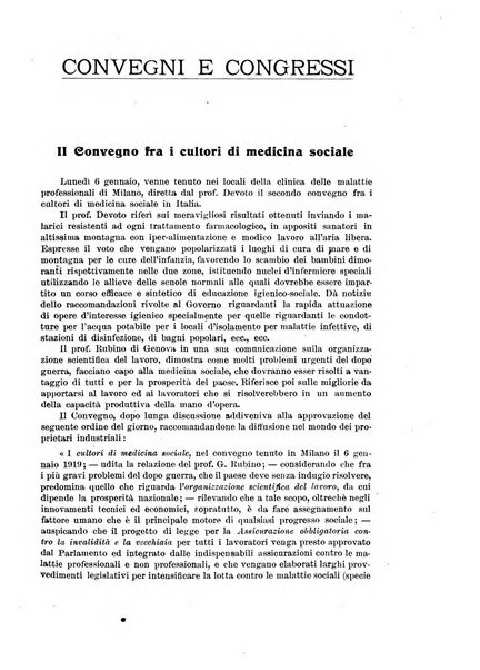 Rassegna della previdenza sociale assicurazioni e legislazione sociale, infortuni e igiene del lavoro