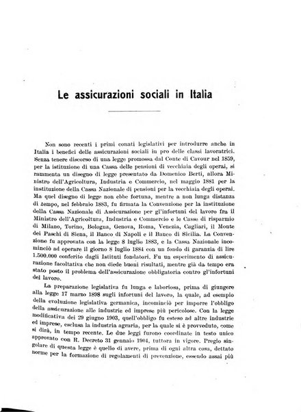 Rassegna della previdenza sociale assicurazioni e legislazione sociale, infortuni e igiene del lavoro