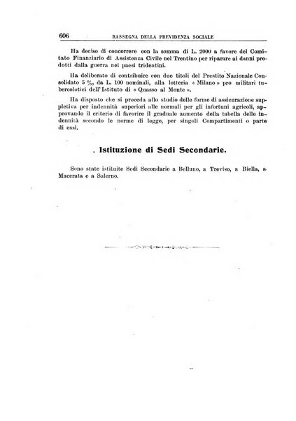 Rassegna della previdenza sociale assicurazioni e legislazione sociale, infortuni e igiene del lavoro