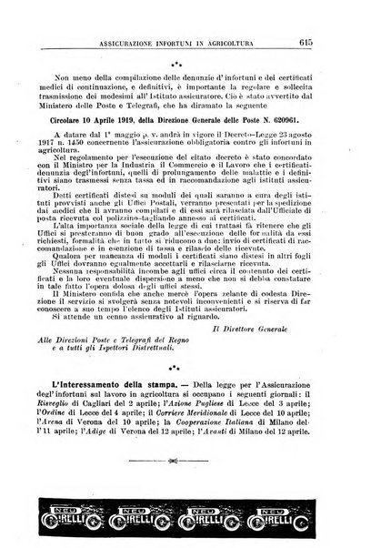 Rassegna della previdenza sociale assicurazioni e legislazione sociale, infortuni e igiene del lavoro