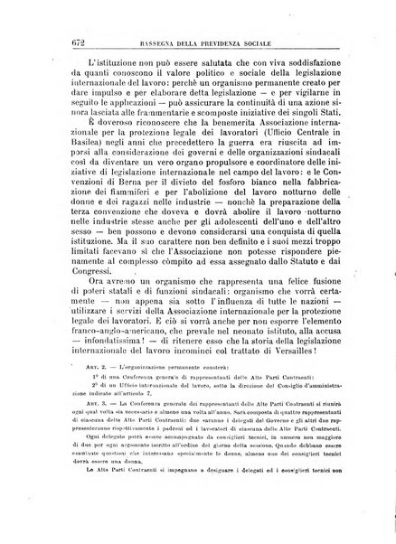 Rassegna della previdenza sociale assicurazioni e legislazione sociale, infortuni e igiene del lavoro