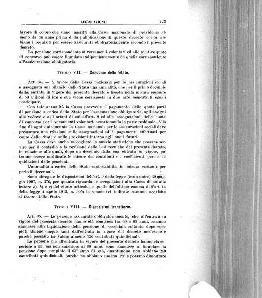 Rassegna della previdenza sociale assicurazioni e legislazione sociale, infortuni e igiene del lavoro