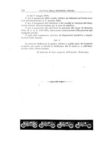 Rassegna della previdenza sociale assicurazioni e legislazione sociale, infortuni e igiene del lavoro