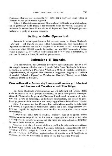 Rassegna della previdenza sociale assicurazioni e legislazione sociale, infortuni e igiene del lavoro