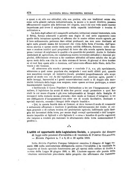 Rassegna della previdenza sociale assicurazioni e legislazione sociale, infortuni e igiene del lavoro