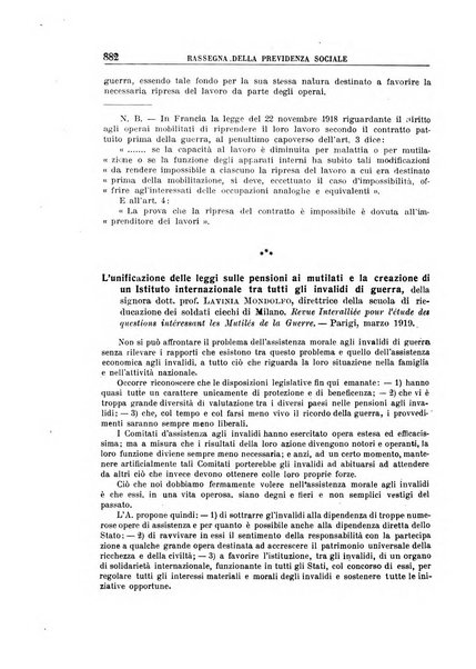 Rassegna della previdenza sociale assicurazioni e legislazione sociale, infortuni e igiene del lavoro