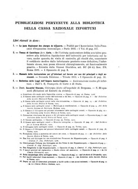 Rassegna della previdenza sociale assicurazioni e legislazione sociale, infortuni e igiene del lavoro