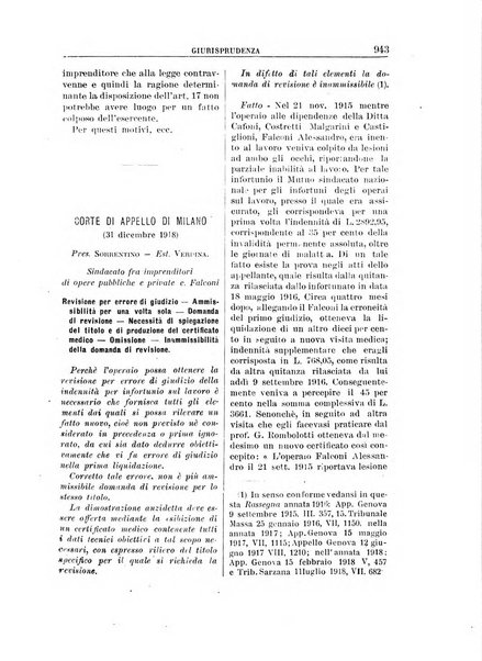 Rassegna della previdenza sociale assicurazioni e legislazione sociale, infortuni e igiene del lavoro