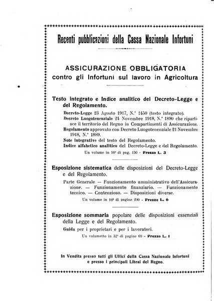 Rassegna della previdenza sociale assicurazioni e legislazione sociale, infortuni e igiene del lavoro