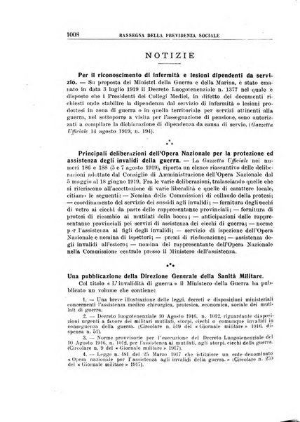 Rassegna della previdenza sociale assicurazioni e legislazione sociale, infortuni e igiene del lavoro