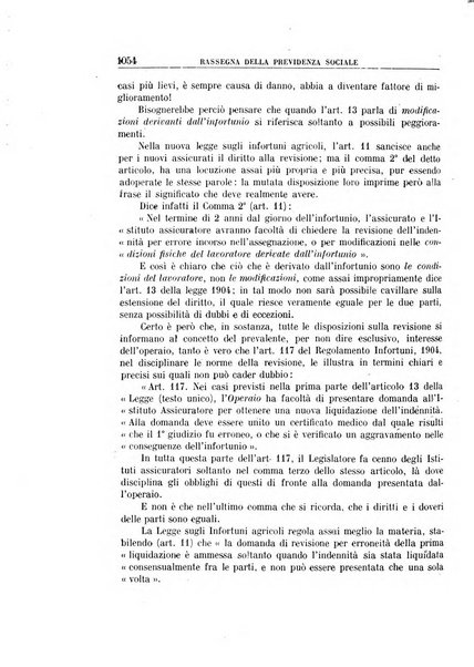 Rassegna della previdenza sociale assicurazioni e legislazione sociale, infortuni e igiene del lavoro