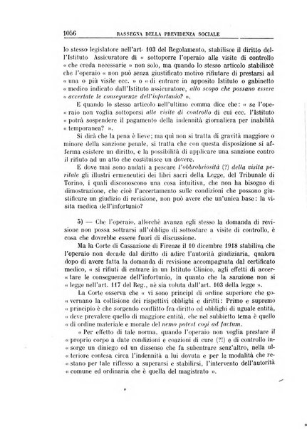 Rassegna della previdenza sociale assicurazioni e legislazione sociale, infortuni e igiene del lavoro