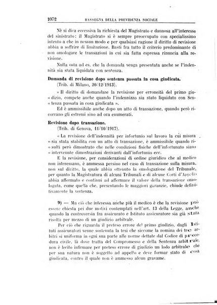 Rassegna della previdenza sociale assicurazioni e legislazione sociale, infortuni e igiene del lavoro