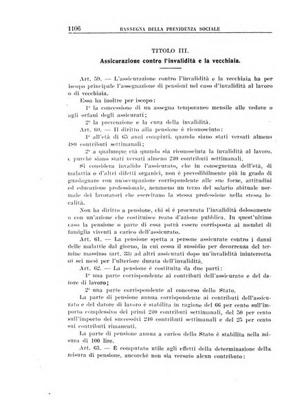 Rassegna della previdenza sociale assicurazioni e legislazione sociale, infortuni e igiene del lavoro