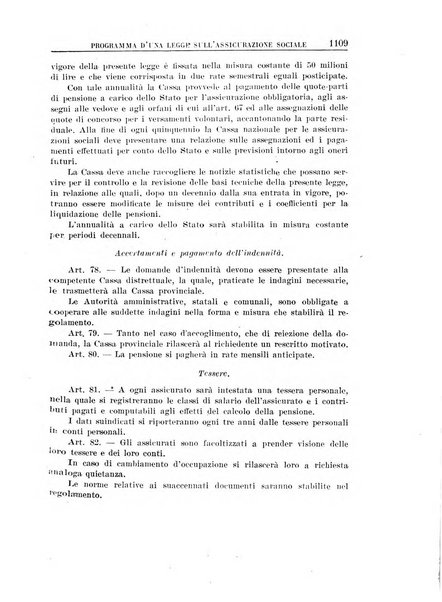 Rassegna della previdenza sociale assicurazioni e legislazione sociale, infortuni e igiene del lavoro