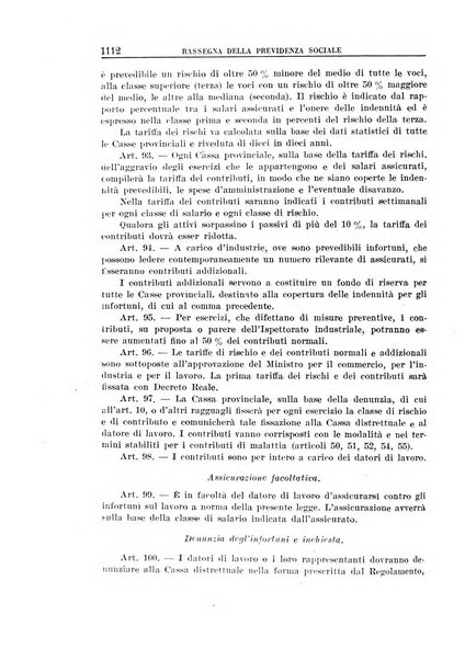 Rassegna della previdenza sociale assicurazioni e legislazione sociale, infortuni e igiene del lavoro