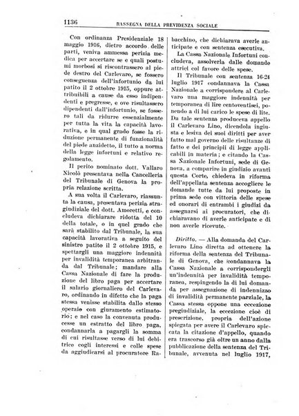 Rassegna della previdenza sociale assicurazioni e legislazione sociale, infortuni e igiene del lavoro