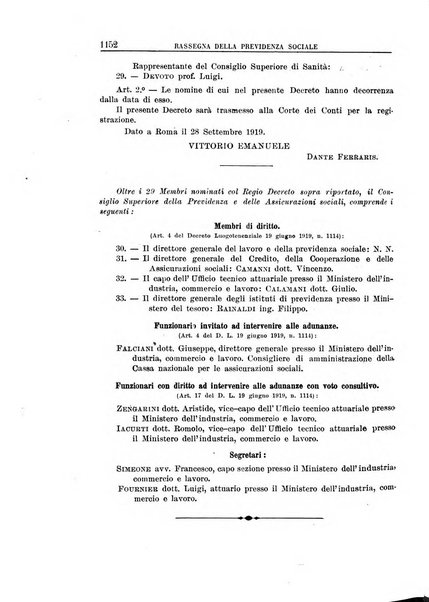 Rassegna della previdenza sociale assicurazioni e legislazione sociale, infortuni e igiene del lavoro