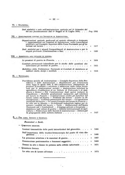 Rassegna della previdenza sociale assicurazioni e legislazione sociale, infortuni e igiene del lavoro