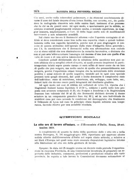 Rassegna della previdenza sociale assicurazioni e legislazione sociale, infortuni e igiene del lavoro