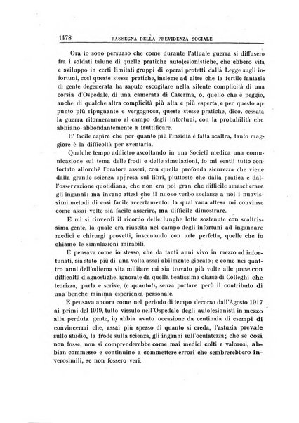 Rassegna della previdenza sociale assicurazioni e legislazione sociale, infortuni e igiene del lavoro