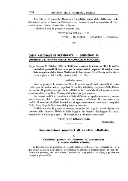 Rassegna della previdenza sociale assicurazioni e legislazione sociale, infortuni e igiene del lavoro