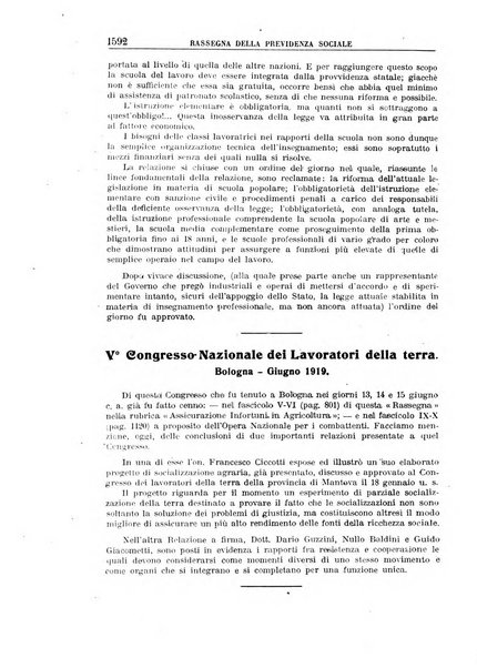 Rassegna della previdenza sociale assicurazioni e legislazione sociale, infortuni e igiene del lavoro