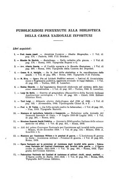 Rassegna della previdenza sociale assicurazioni e legislazione sociale, infortuni e igiene del lavoro