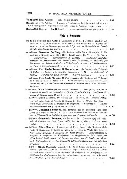 Rassegna della previdenza sociale assicurazioni e legislazione sociale, infortuni e igiene del lavoro