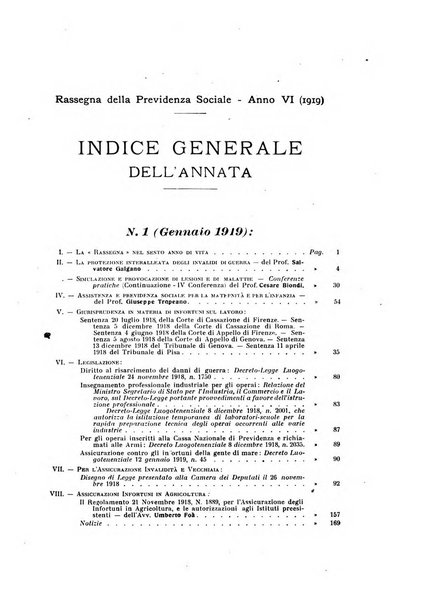 Rassegna della previdenza sociale assicurazioni e legislazione sociale, infortuni e igiene del lavoro