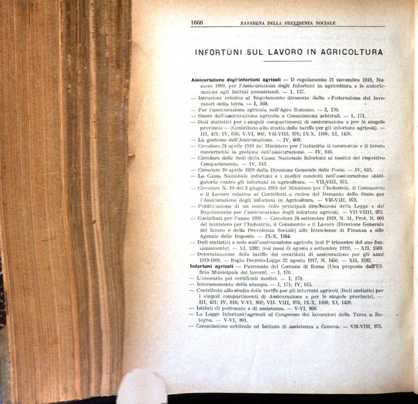 Rassegna della previdenza sociale assicurazioni e legislazione sociale, infortuni e igiene del lavoro