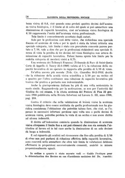 Rassegna della previdenza sociale assicurazioni e legislazione sociale, infortuni e igiene del lavoro