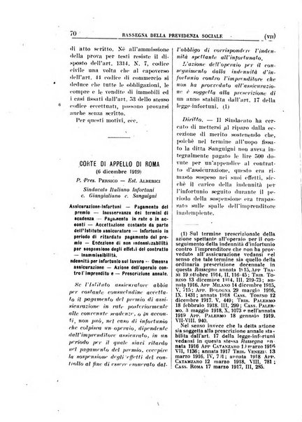 Rassegna della previdenza sociale assicurazioni e legislazione sociale, infortuni e igiene del lavoro