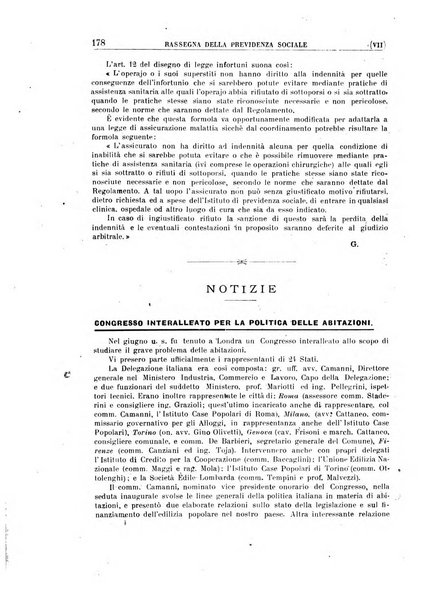 Rassegna della previdenza sociale assicurazioni e legislazione sociale, infortuni e igiene del lavoro