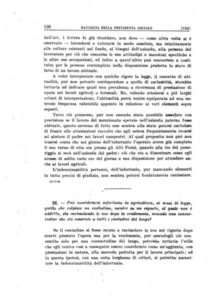 Rassegna della previdenza sociale assicurazioni e legislazione sociale, infortuni e igiene del lavoro