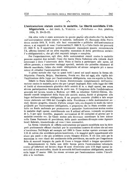 Rassegna della previdenza sociale assicurazioni e legislazione sociale, infortuni e igiene del lavoro