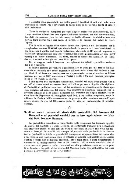 Rassegna della previdenza sociale assicurazioni e legislazione sociale, infortuni e igiene del lavoro