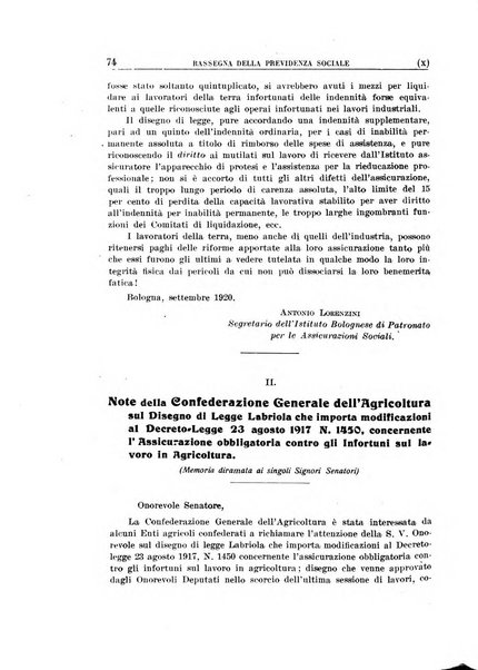 Rassegna della previdenza sociale assicurazioni e legislazione sociale, infortuni e igiene del lavoro