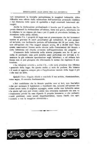 Rassegna della previdenza sociale assicurazioni e legislazione sociale, infortuni e igiene del lavoro