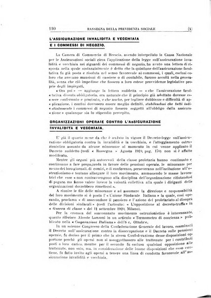 Rassegna della previdenza sociale assicurazioni e legislazione sociale, infortuni e igiene del lavoro