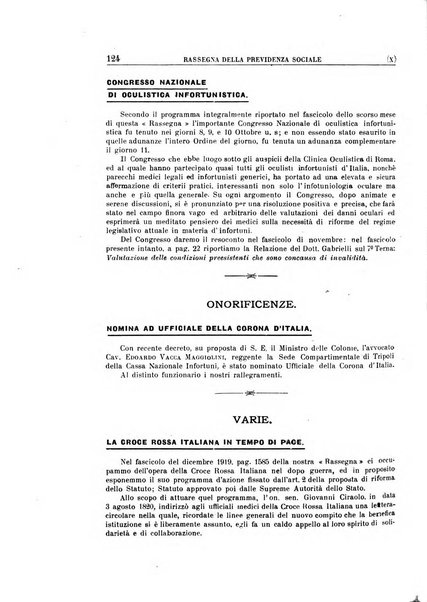 Rassegna della previdenza sociale assicurazioni e legislazione sociale, infortuni e igiene del lavoro