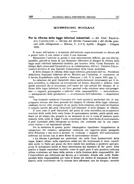 Rassegna della previdenza sociale assicurazioni e legislazione sociale, infortuni e igiene del lavoro