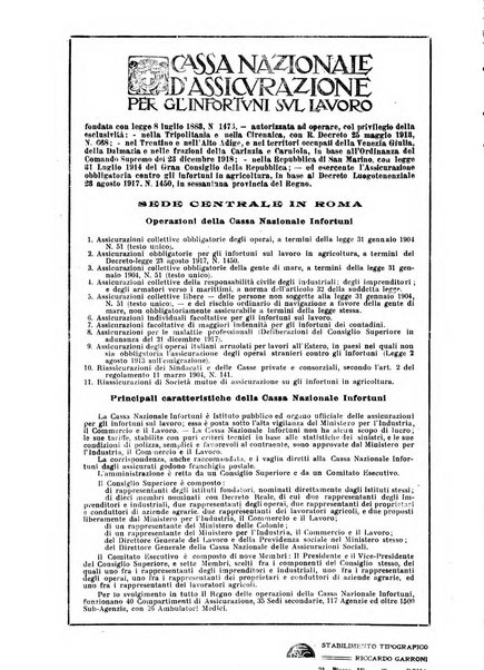 Rassegna della previdenza sociale assicurazioni e legislazione sociale, infortuni e igiene del lavoro