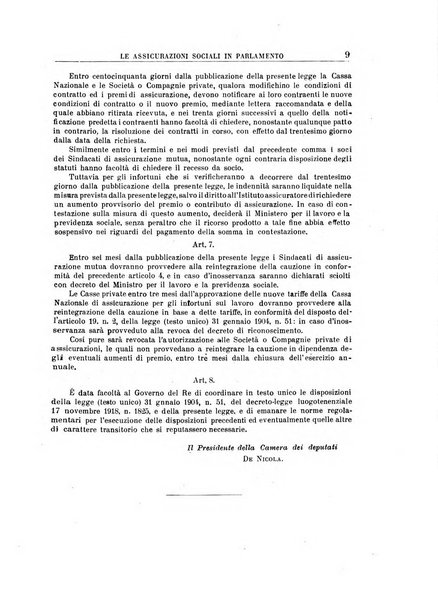 Rassegna della previdenza sociale assicurazioni e legislazione sociale, infortuni e igiene del lavoro