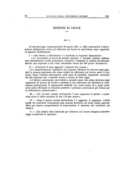 Rassegna della previdenza sociale assicurazioni e legislazione sociale, infortuni e igiene del lavoro