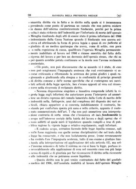 Rassegna della previdenza sociale assicurazioni e legislazione sociale, infortuni e igiene del lavoro