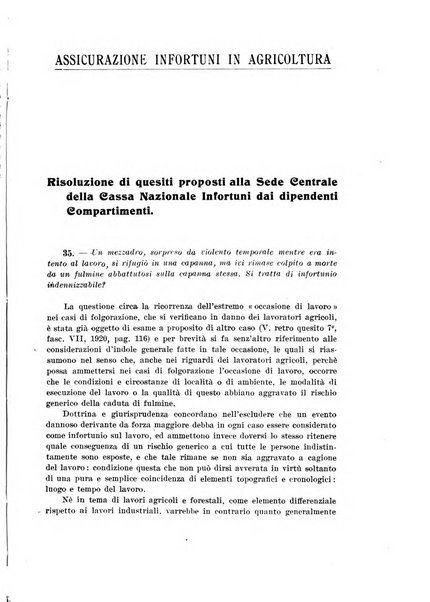 Rassegna della previdenza sociale assicurazioni e legislazione sociale, infortuni e igiene del lavoro