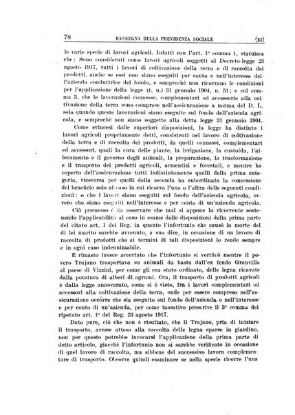 Rassegna della previdenza sociale assicurazioni e legislazione sociale, infortuni e igiene del lavoro