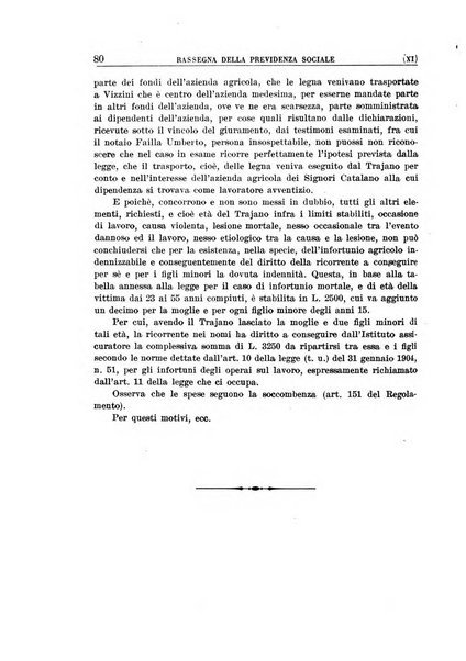 Rassegna della previdenza sociale assicurazioni e legislazione sociale, infortuni e igiene del lavoro